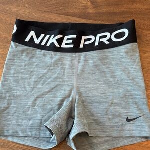 Nike Pro Women's Black and Gray Bike Shorts